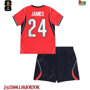 England Reece James #24 Borta Kläder Barn VM 2026 Kortärmad (+ Korta byxor)